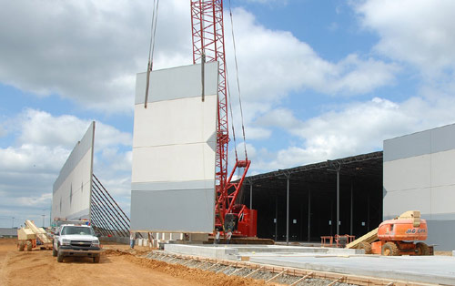 concrete tilt-up wall panels, tip up construction